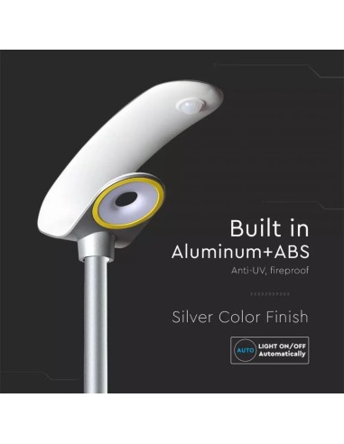 Lampada LED da giardino 20W Con Pannello Solare 6400K Con Sensore PIR IP65-preview 3138