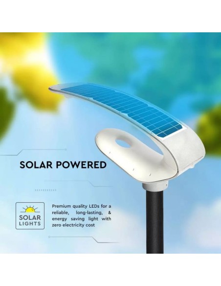 Lampada LED da giardino 20W Con Pannello Solare 6400K Con Sensore PIR IP65-preview 3139