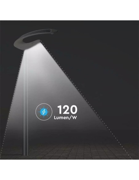 Lampada LED da giardino 20W Con Pannello Solare 6400K Con Sensore PIR IP65-preview 3140