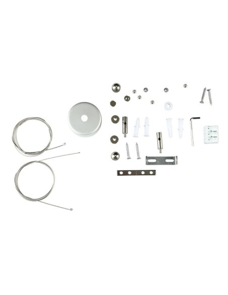 Plafoniera LED Chip Samsung a Sospensione 40W Lineare Colore Argento 4000K-preview 5556