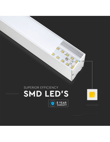 Plafoniera LED Chip Samsung a Sospensione 40W Lineare Colore Bianco 4000K-preview 5566
