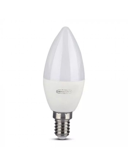 Lampadina LED E14 4 5W a Candela Compatibile con Google Home e Amazon Alexa-prodotto