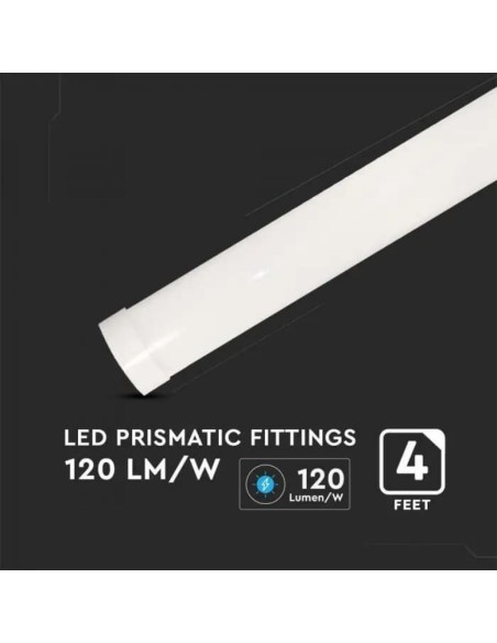 Plafoniera LED Chip Samsung Prismatica 40W 120LM/W 120cm 6400K IP20-preview 5082