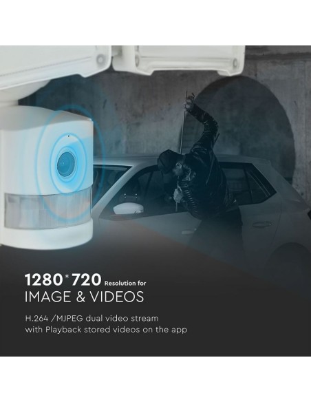 Faro LED 18W con Sensore PIR e Telecamera WiFi Colore Bianco 6000K-preview 3147
