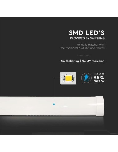 Plafoniera LED Chip Samsung Prismatica 20W 100LM/W 60cm 3000K IP20-preview 5060