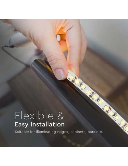 Strip LED Samsung SMD2835 12W/m 5m 120 LED/m 12V 4000K IP20 10mm-preview 5488