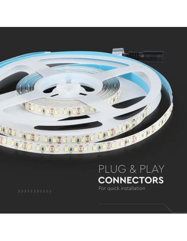Strip LED Samsung SMD2835 12W/m 5m 120 LED/m 12V 4000K IP20 10mm-preview 5493