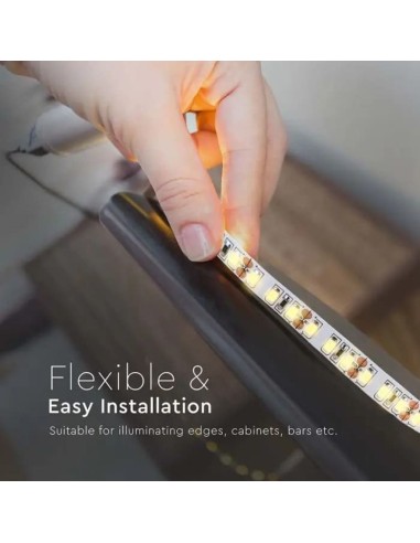 Strip LED SMD2835 12W/m 5m 168 LED/m 140LM/W 24V 3000K IP20 10mm-preview 6657