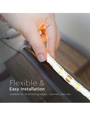 Strip LED SMD2835 18W/m 5m 238 LED/m 135LM/W 24V 3000K IP20 10mm-preview 6672