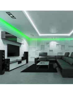 Striscia LED SMD3528 60LED Verde IP65 2