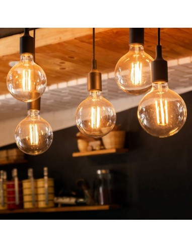 Portalampada a Sospensione E27 (Max 60W) in Silicone Arancione-preview 2643