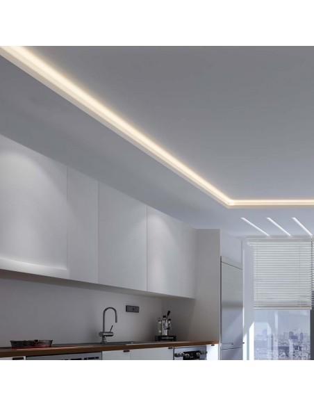 Strip LED SMD3528 4 2W/m 5m 60 LED/m Blu 12V IP20 8mm-prodotto in ambiente