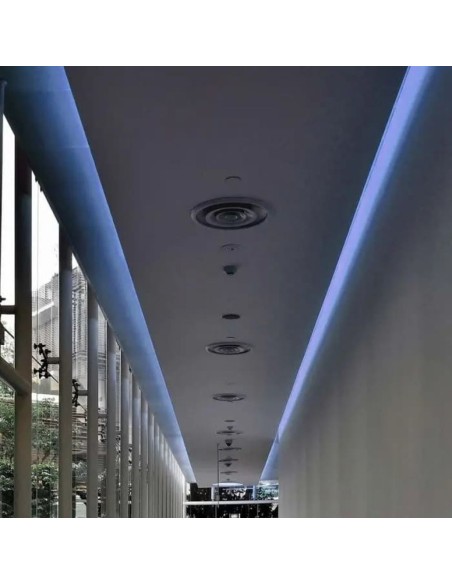 Strip LED SMD3528 5W/m 5m 60 LED/m Blu 12V IP65 8 8mm-prodotto in ambiente