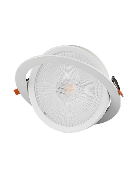 Faretto LED Chip Samsung da Incasso 20W Orientabile 3000K-preview 5835