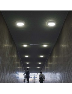 Pannello da superficie rotondo retroilluminato a LED 6W 6400K 2