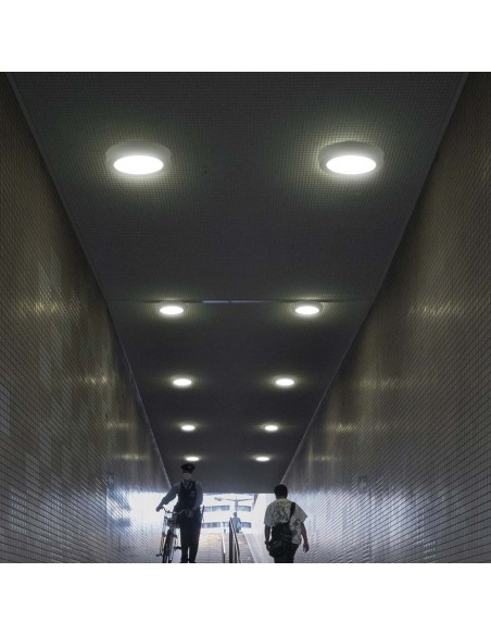 Pannello LED 6W Montaggio a Plafone Rotondo 6500K-prodotto in ambiente