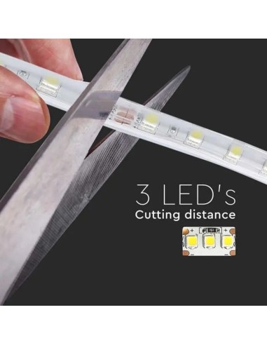 Strip LED SMD5050 10W/m 5m 60 LED/m 24V 4000K IP65 11.4mm-preview 6605