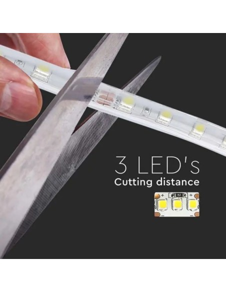 Strip LED SMD5050 10W/m 5m 60 LED/m 24V 4000K IP65 11.4mm-preview 6605