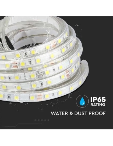 Strip LED SMD5050 10W/m 5m 60 LED/m 24V 4000K IP65 11.4mm-preview 6613