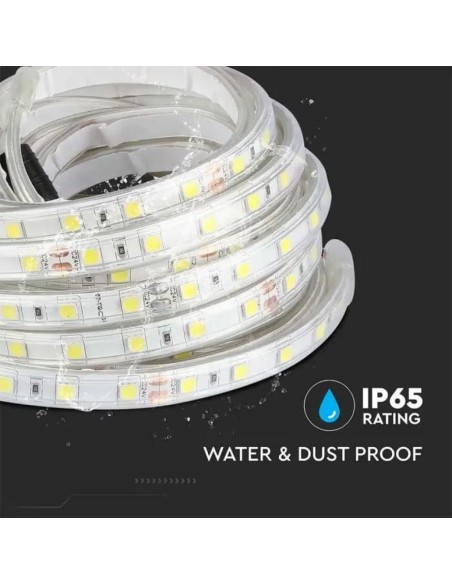 Strip LED SMD5050 10W/m 5m 60 LED/m 24V 4000K IP65 11.4mm-preview 6613