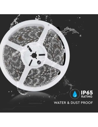 Strip LED SMD5050 11W/m 5m 60 LED/m 12V 3000K IP65 10mm-preview 6494