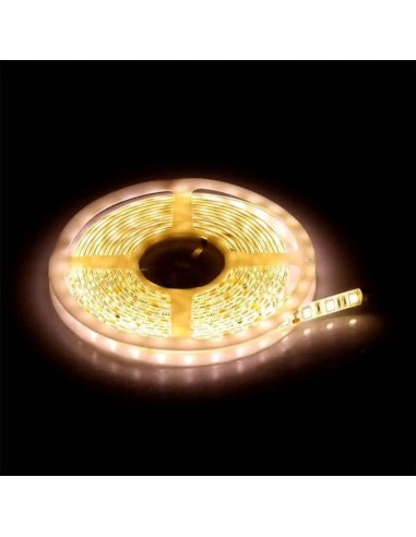 Strip LED SMD5050 11W/m 5m 60 LED/m 12V 3000K IP65 10mm-preview 6497