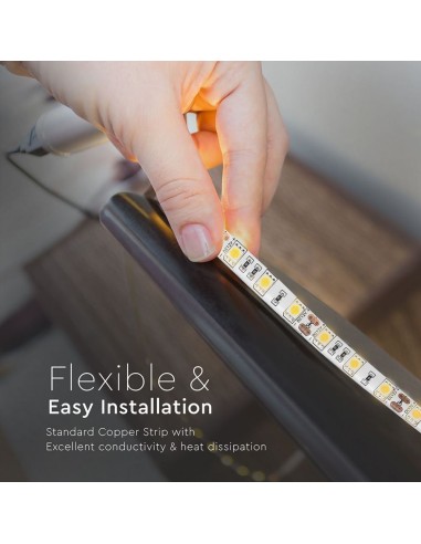 Strip LED SMD5050 11W/m 5m 60 LED/m 12V 4000K IP65 10mm-preview 6506
