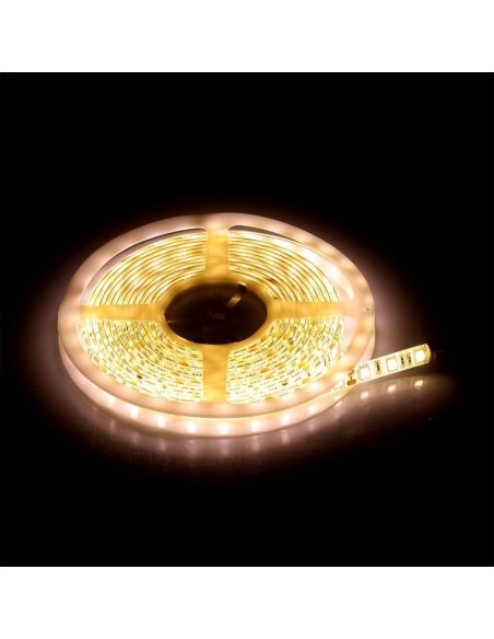 Strip LED SMD5050 11W/m 5m 60 LED/m 12V 4000K IP65 10mm-preview 6508
