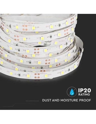 Strip LED SMD3528 4 2W/m 5m 60 LED/m Blu 12V IP20 8mm-preview 6346