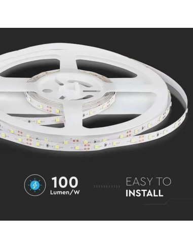 Strip LED SMD3528 4 2W/m 5m 60 LED/m Blu 12V IP20 8mm-preview 6348