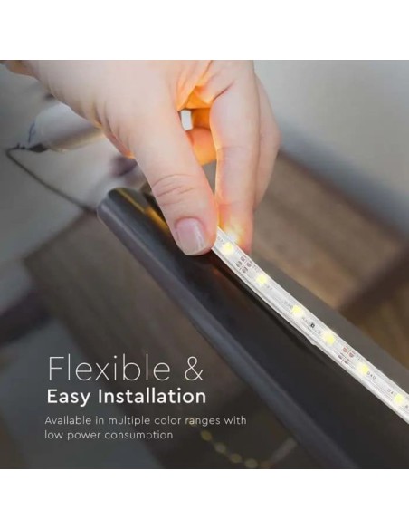 Strip LED SMD3528 5W/m 5m 60 LED/m Blu 12V IP65 8 8mm-preview 6399