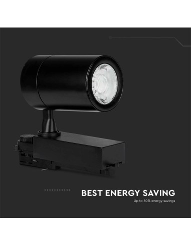 Faretto LED da Binario 35W 100LM/W Colore Nero 4000K-preview 6264