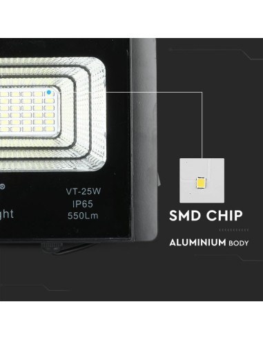 Faro LED con Telecomando e Pannello Solare 12W 6000K-preview 6116