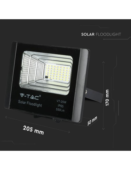 Faro LED con Telecomando e Pannello Solare 12W 6000K-preview 6118