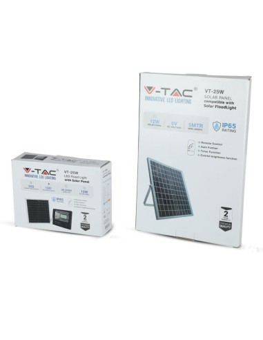 Faro LED con Telecomando e Pannello Solare 12W 6000K-preview 6124