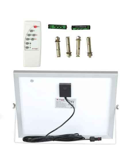 Faro LED con Telecomando e Pannello Solare 16W 6000K-preview 6127