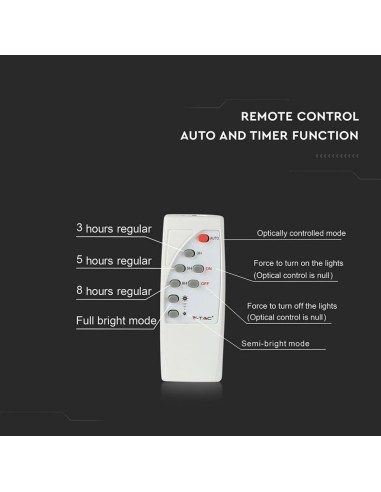 Faro LED con Telecomando e Pannello Solare 16W 6000K-preview 6130