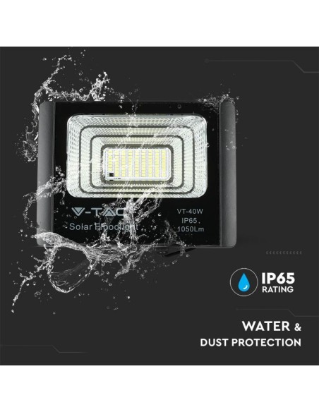 Faro LED con Telecomando e Pannello Solare 16W 6000K-preview 6133