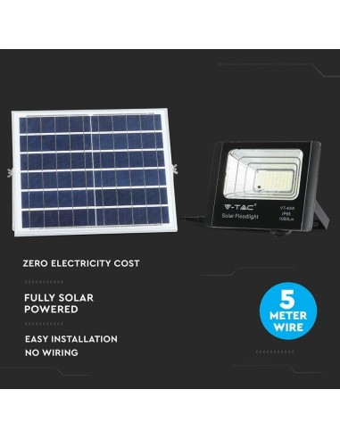 Faro LED con Telecomando e Pannello Solare 16W 6000K-preview 6137