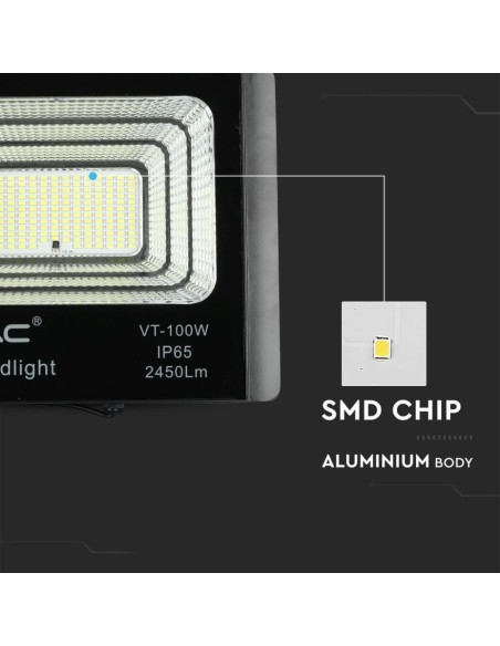 Faro LED con Telecomando e Pannello Solare 35W 6000K-preview 6150