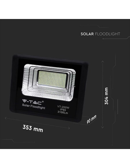 Faro LED con Telecomando e Pannello Solare 40W 4000K-preview 4487
