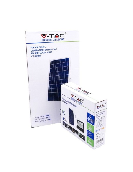 Faro LED con Telecomando e Pannello Solare 40W 4000K-preview 4488