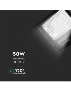 Proiettore solare LED da 50W 6000K 2
