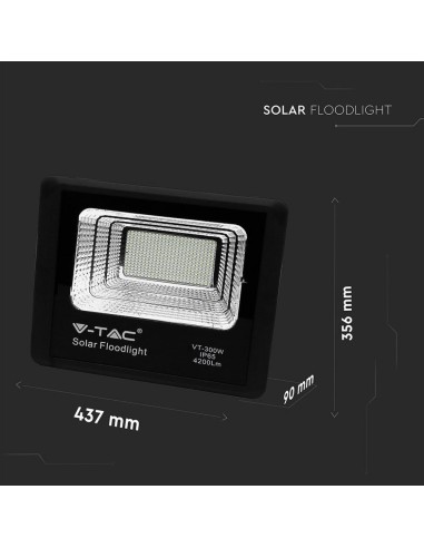 Faro LED con Telecomando e Pannello Solare 50W 6000K-preview 6171