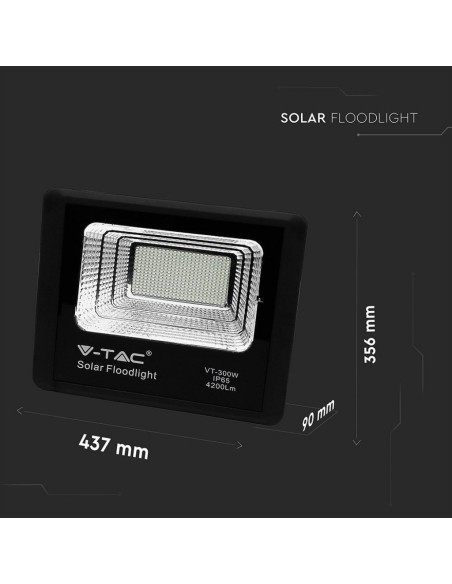 Faro LED con Telecomando e Pannello Solare 50W 6000K-preview 6171