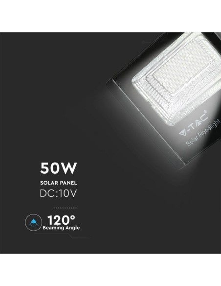 Faro LED con Telecomando e Pannello Solare 50W 6000K-preview 6176