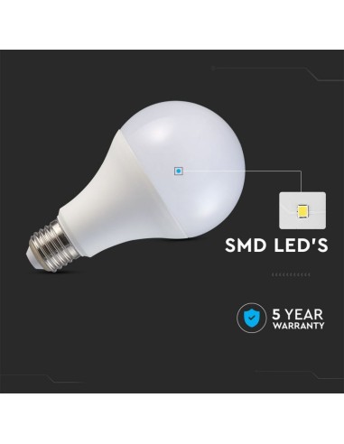 Lampadina LED Chip Samsung E27 20W 120LM/W A80 4000K-preview 5472