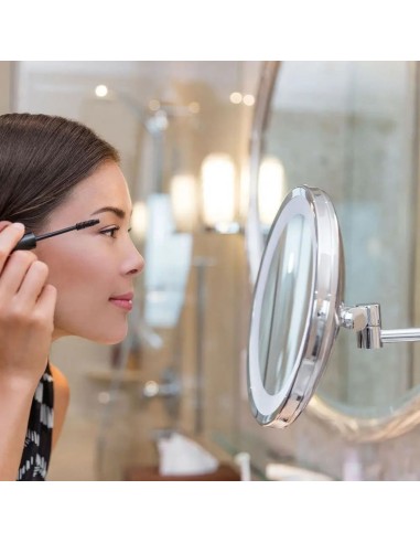 Specchio LED Rotondo 3W Double face Rotabile-prodotto in ambiente