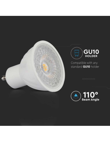 Faretto LED Chip Samsung GU10 6W 110 gradi 4000K-preview 5414