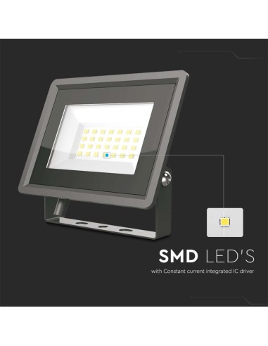 Faro LED SMD 20W F-Series Colore Nero 6400K IP65-preview 3411